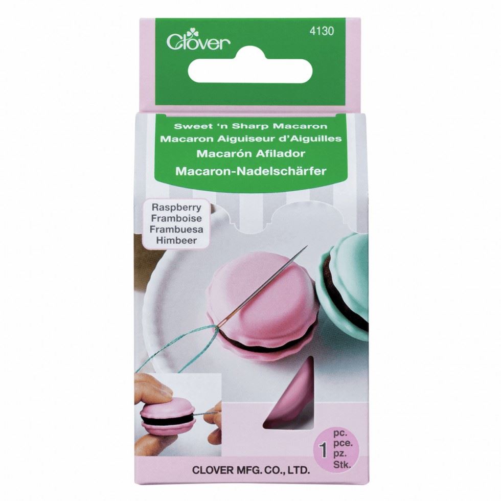 Image of Clover Sweet n Sharp Macaron Needle Sharpener Raspberry