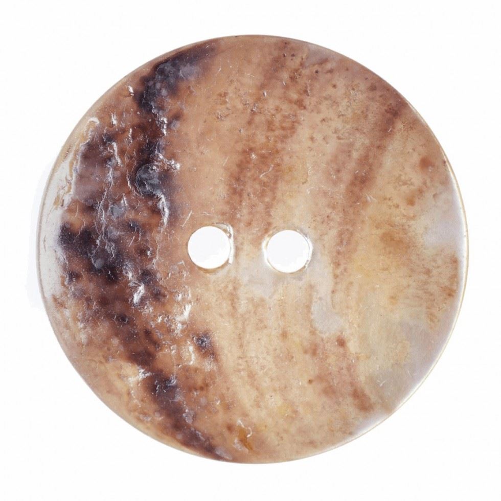 Hemline Natural Round Shell Buttons