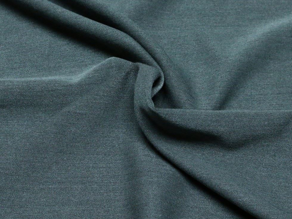 Grey Deadstock Stretch Woven Twill Suiting Fabric