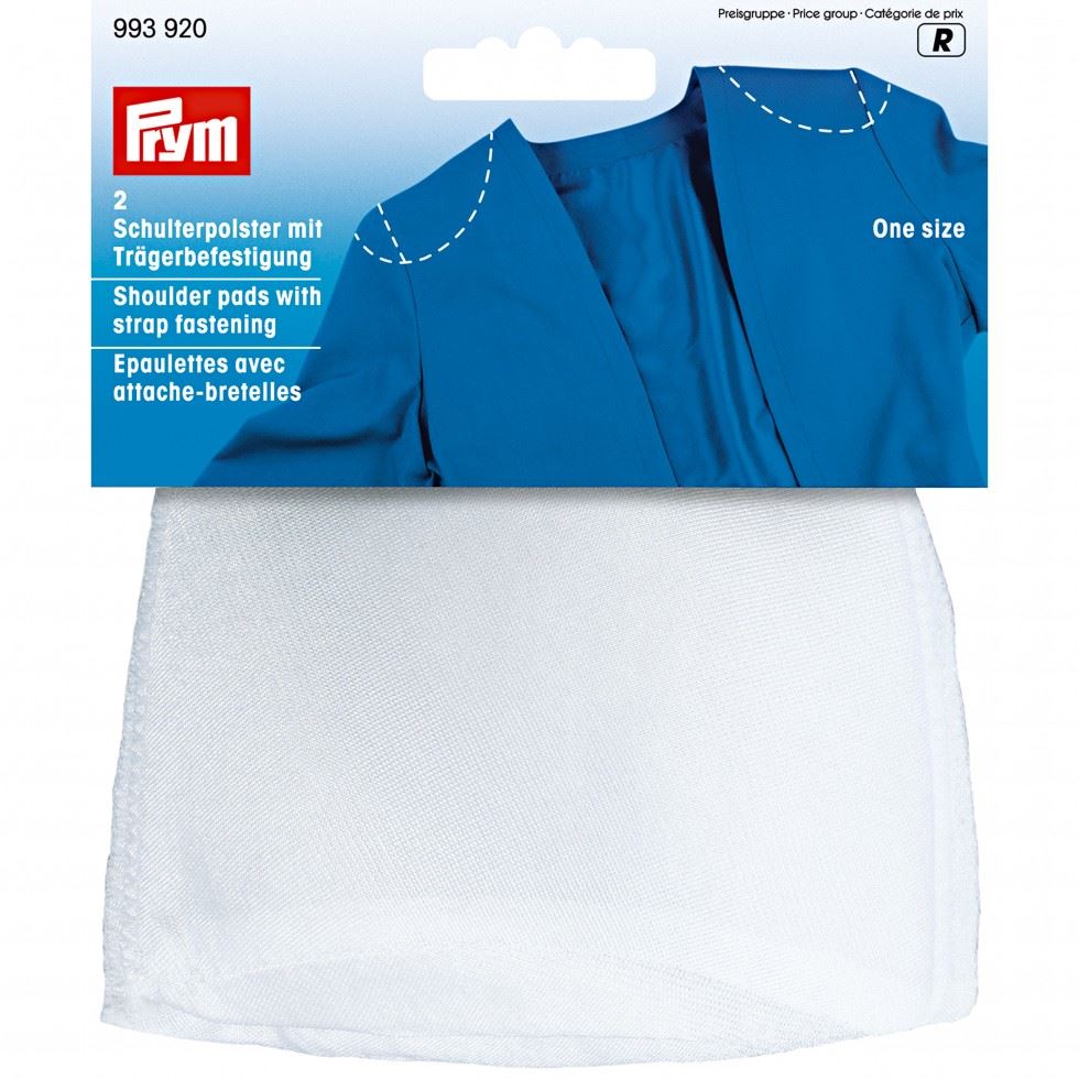 Prym White Raglan Set In Shoulder Pads