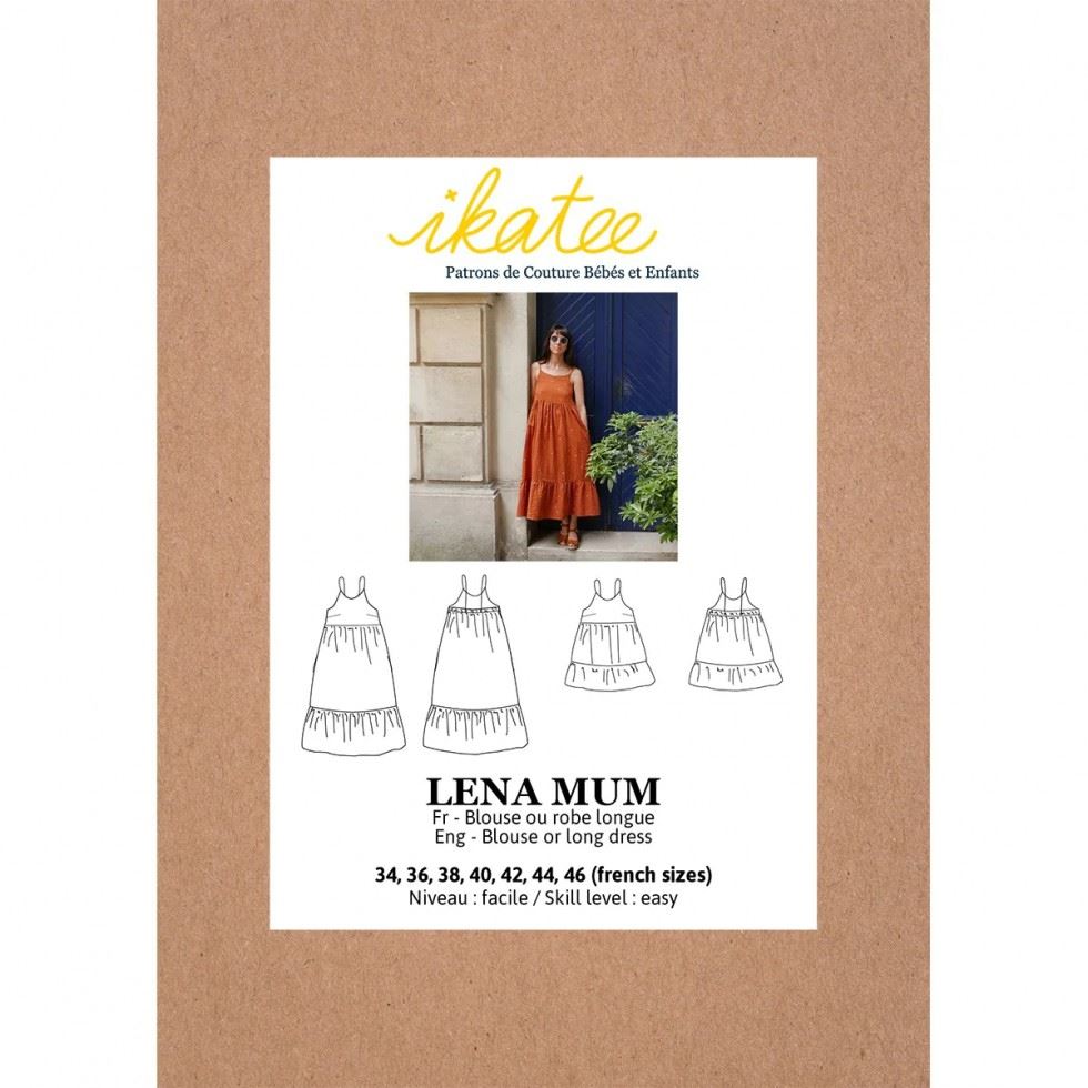 Ikatee Women's Sewing Pattern Lena Blouse & Dress
