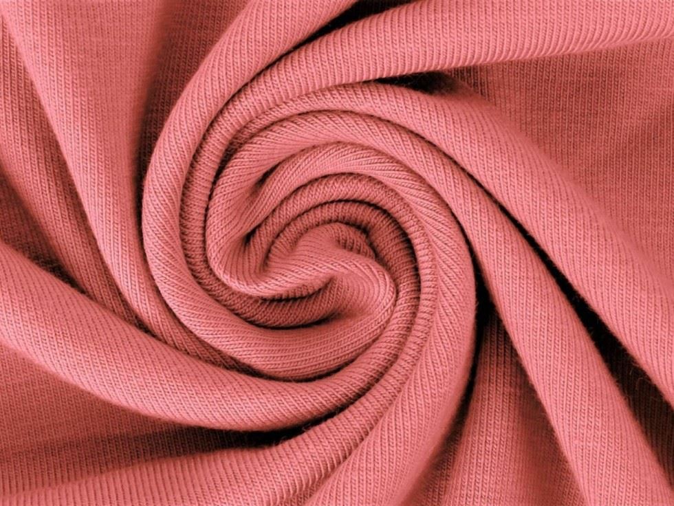 Minerva Core Range Vivid Coral Cotton Lycra Jersey Stretch Knit Fabric