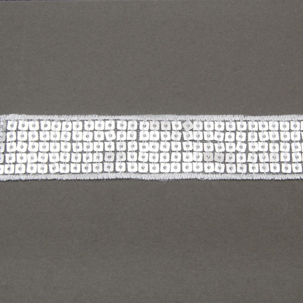 Navy Blue Sequin Braid Trim