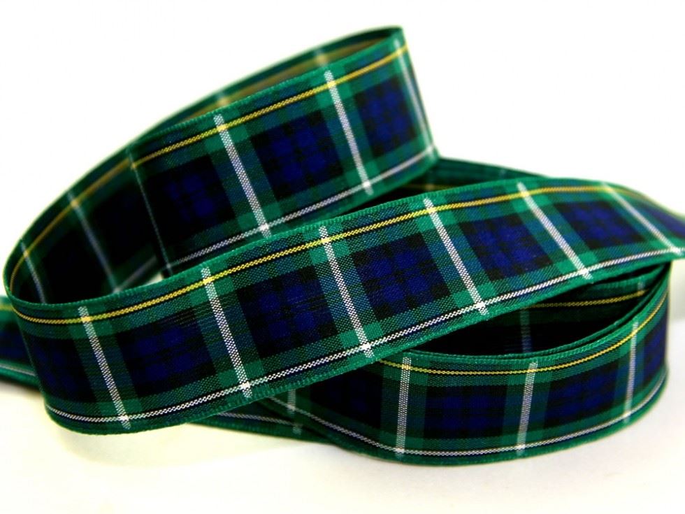 Berisfords Woven Tartan Ribbon (Value Roll) 2 Campbell