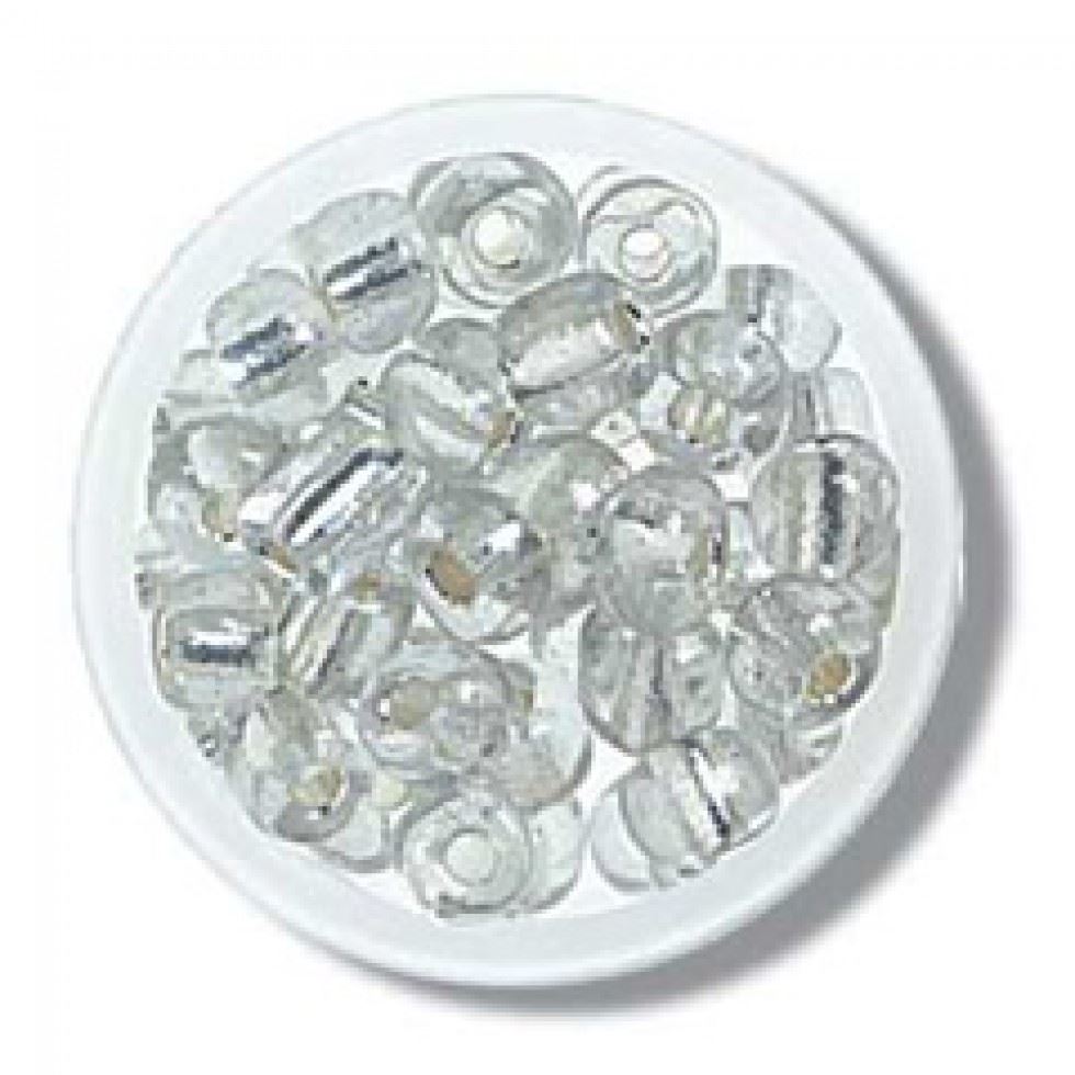 Trimits Silver Glass E Beads Bulk Pack (Value Pack Of 3)