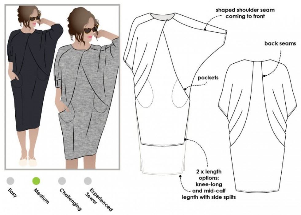 Style Arc Sewing Pattern Hedy Dress