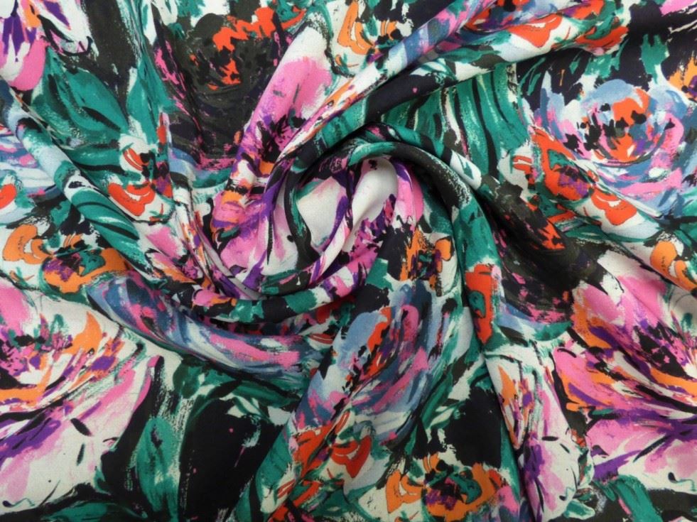 Lady Mcelroy Cerise Viscose Challis Fabric
