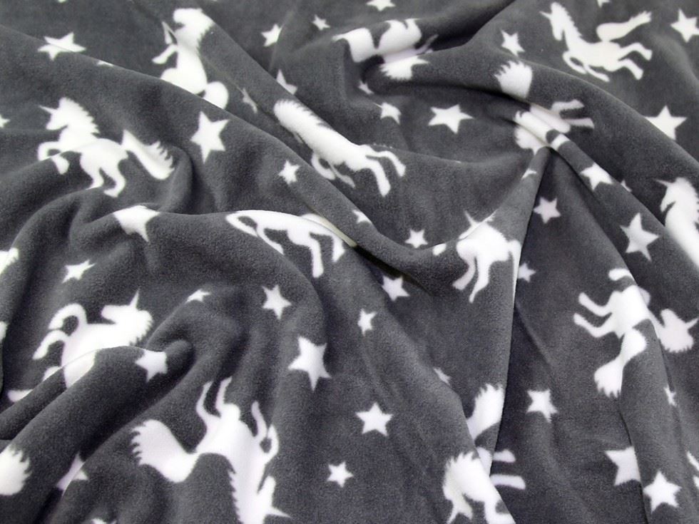 Grey Polar Fleece Fabric