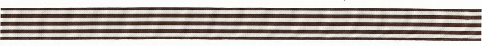 Berisfords Stripes Ribbon (Value Roll) 4003 Brown
 