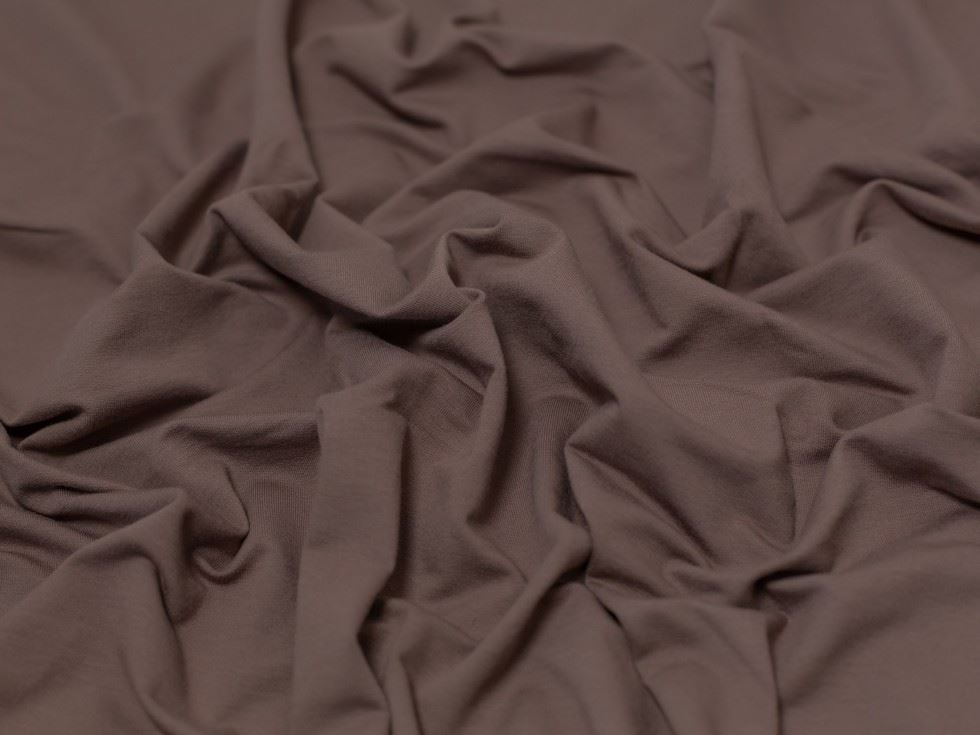 Minerva Core Range Taupe Medium Loop Back French Terry Stretch Knit Fabric