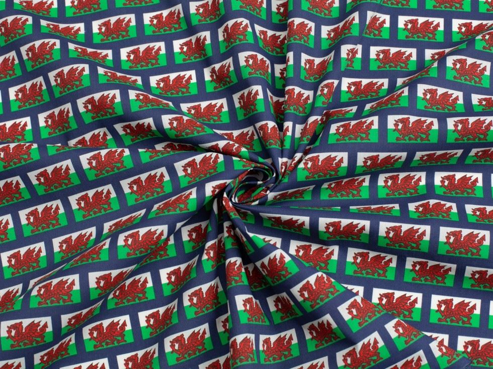 Multicoloured Printed Polycotton Fabric
