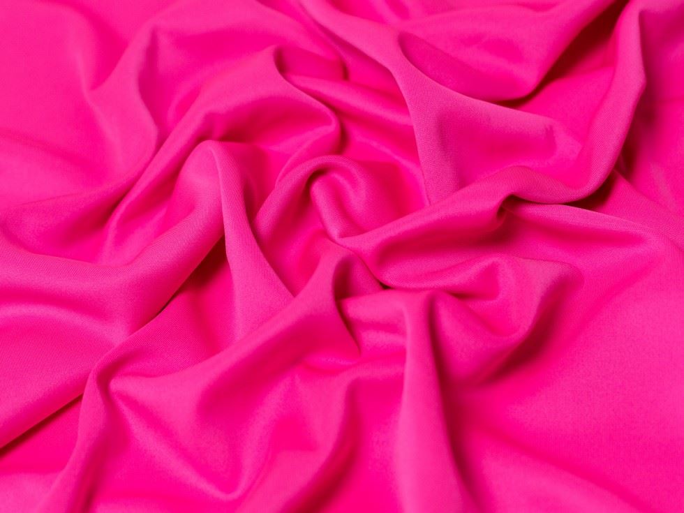 Minerva Core Range Scuba Stretch Knit Fabric Fluorescent Pink
 