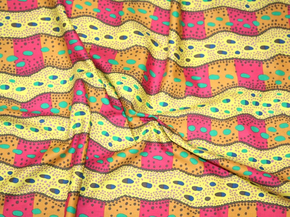 Free Spirit 100% Cotton Poplin Fabric Yellow
 