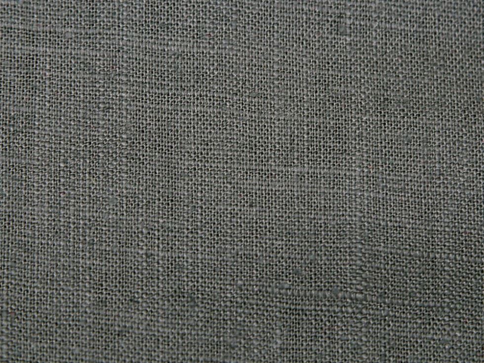 Stof France Coated Cotton Ramie Blend Fabric Anthracite