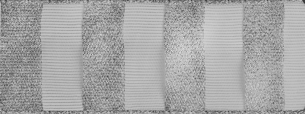 Berisfords Glitter Bar Ribbon Silver
 