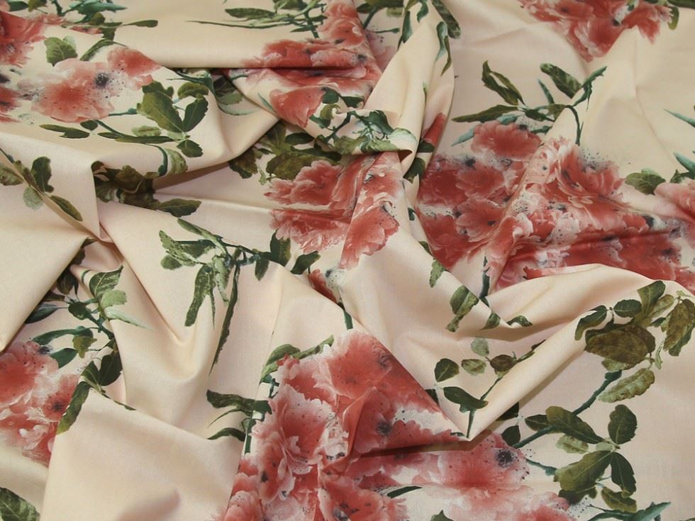 Lady Mcelroy Peach Marlie Cotton Lawn Fabric