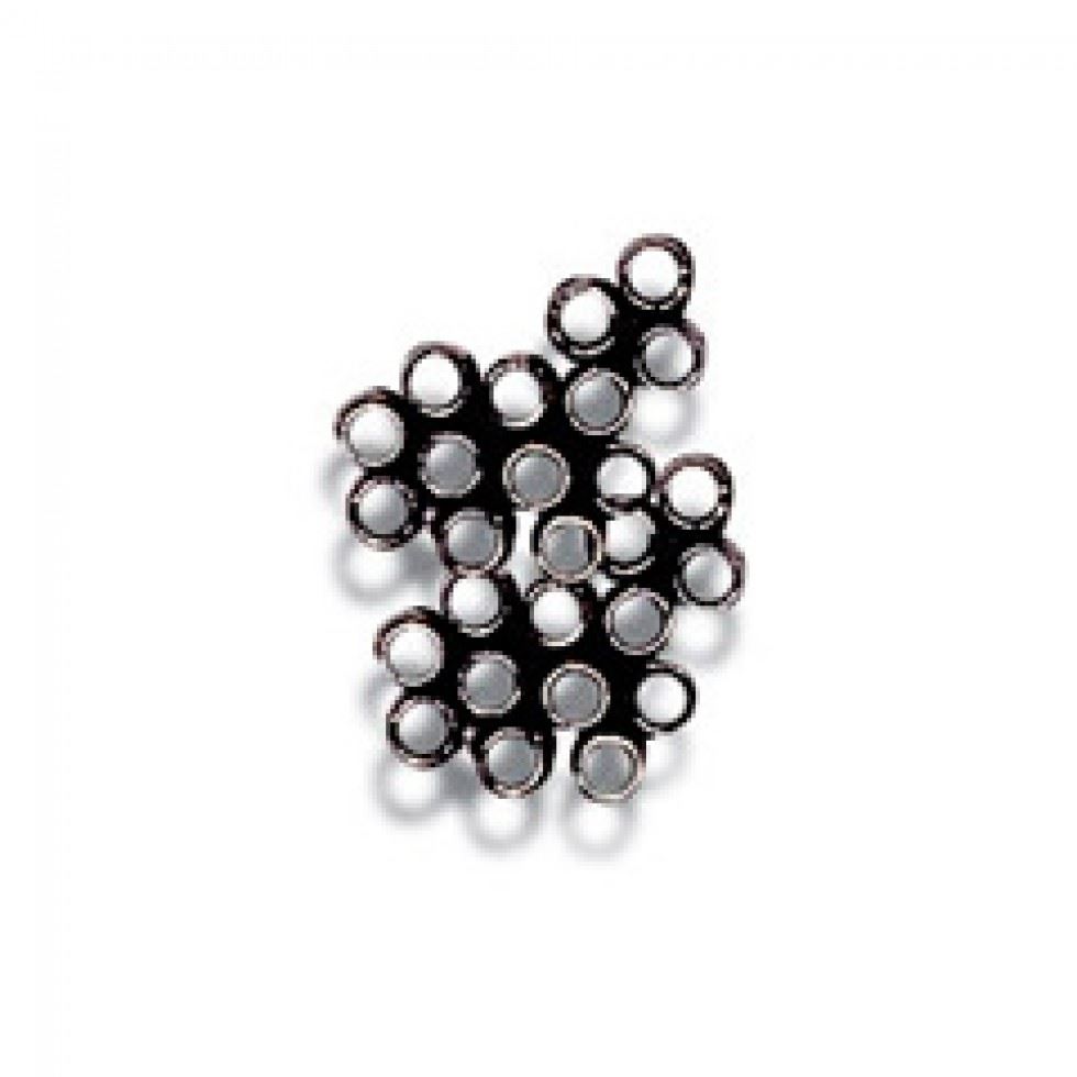Trimits Black Crimp Bead Findings (Value Pack Of 5)
