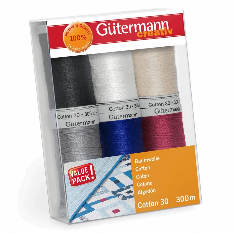 Gutermann No 30 Sulky Cotton Embroidery Thread Set
 