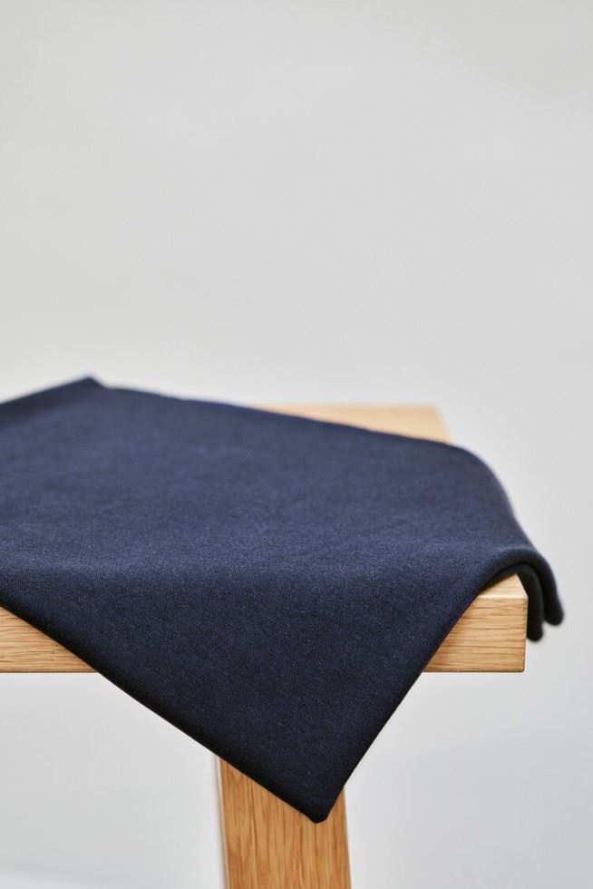 Meet Milk Blueberry Two Face Code Interlock Tencel Lyocell Cotton Stretch Knit Fabric