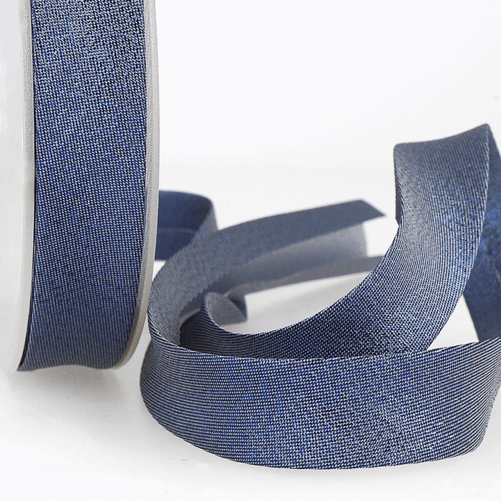 Stephanoise Metallic Lurex Bias Binding Blue
 