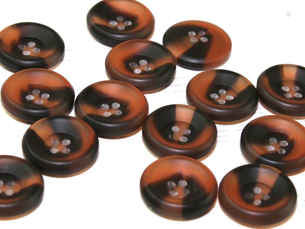 Dill Marble Chunky Buttons (Value Pack) Brown
 