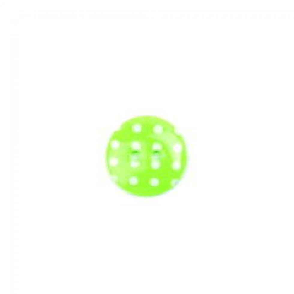 Crendon Polka Dot Round Buttons (Value Pack) Green/White