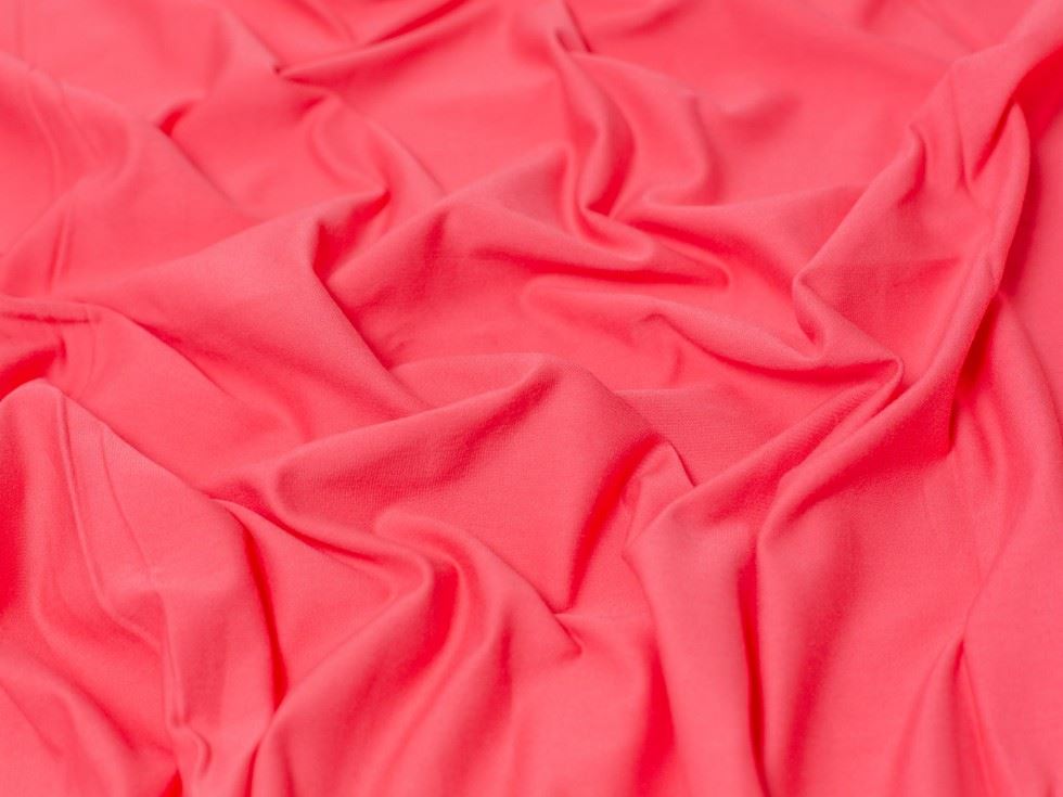 Minerva Core Range Dark Coral Cotton Lycra Jersey Stretch Knit Fabric