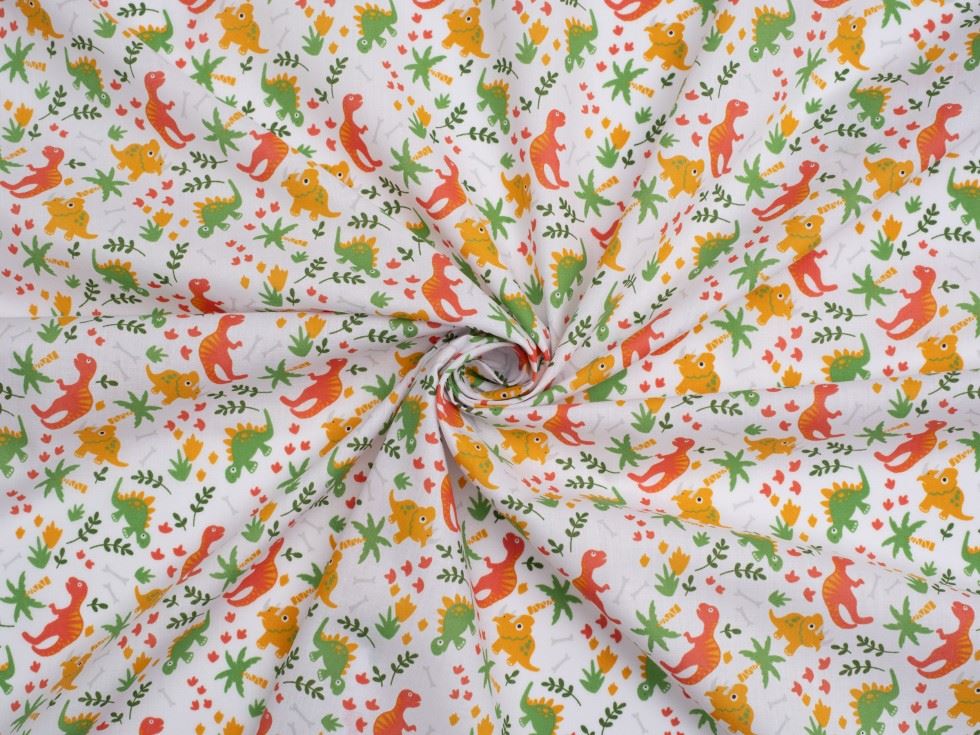 Green Printed Polycotton Fabric