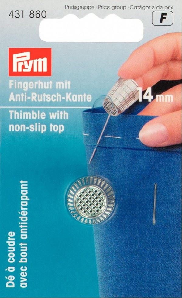 Prym Non Slip Metal Thimble Silver
 