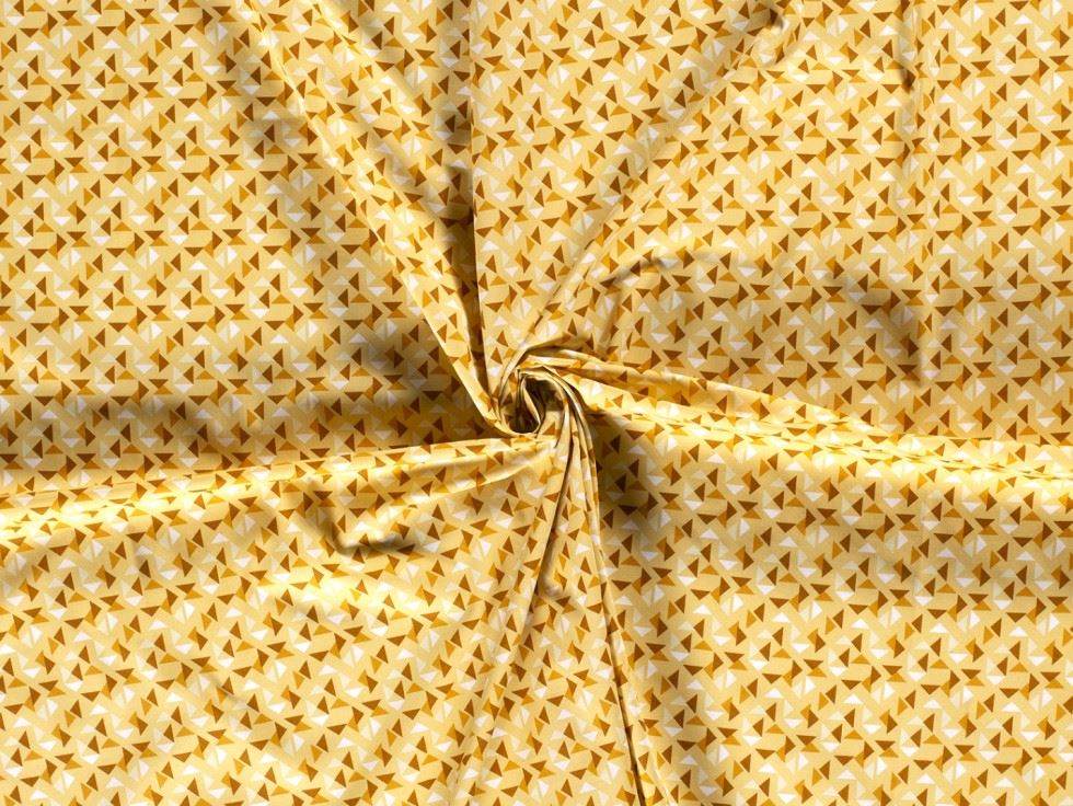 100% Cotton Poplin Fabric Ochre
 