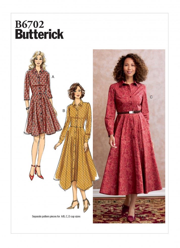 Minerva Sewing Pattern 6702 Butterick Butterick-6702-A5