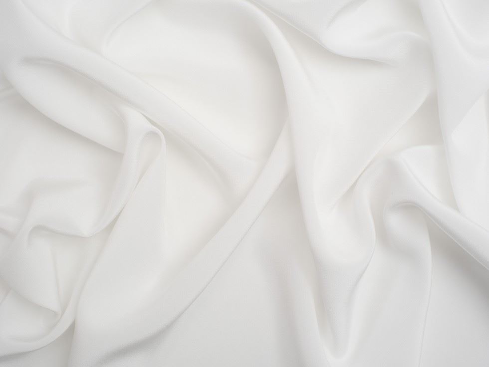 Minerva Core Range 100% Silk Supreme Crepe De Chine Fabric Ivory
 