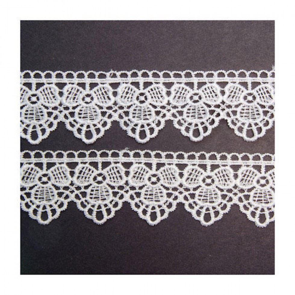 Ivory Guipure Lace Trim