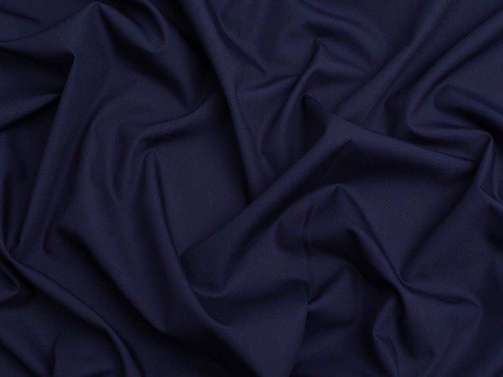 Minerva Core Range Premium Smooth 100% Cotton Poplin Fabric Navy Blue
 