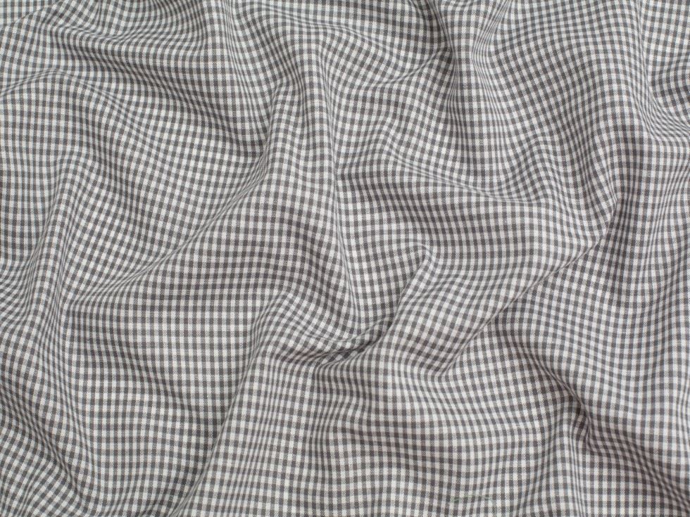 Minerva Core Range 1/8 inch 100% Cotton Gingham Fabric Dark Grey
 