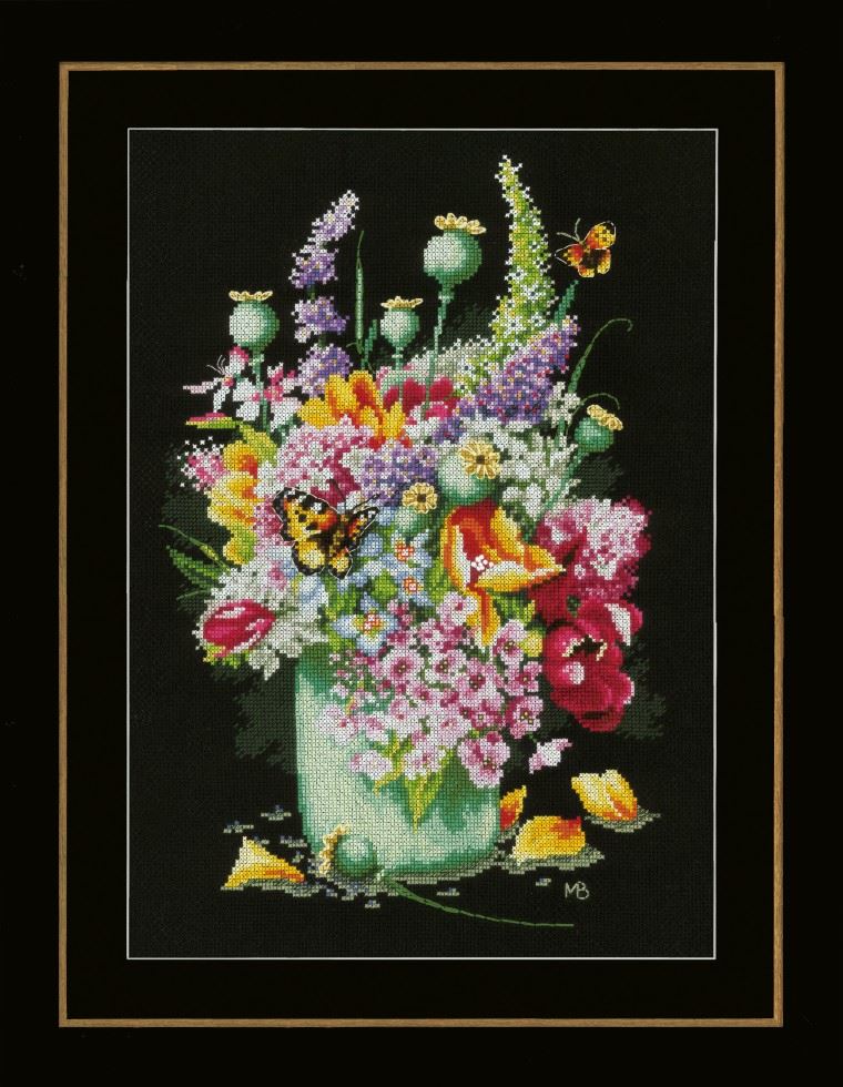Lanarte Counted Cross Stitch Kit Flower Power Bouquet
 