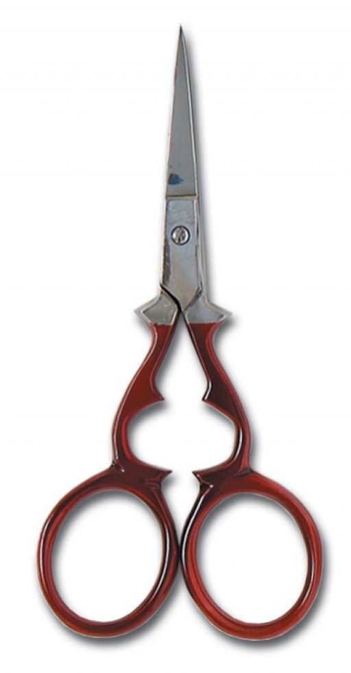 Image of Hemline Embroidery Scissors Red