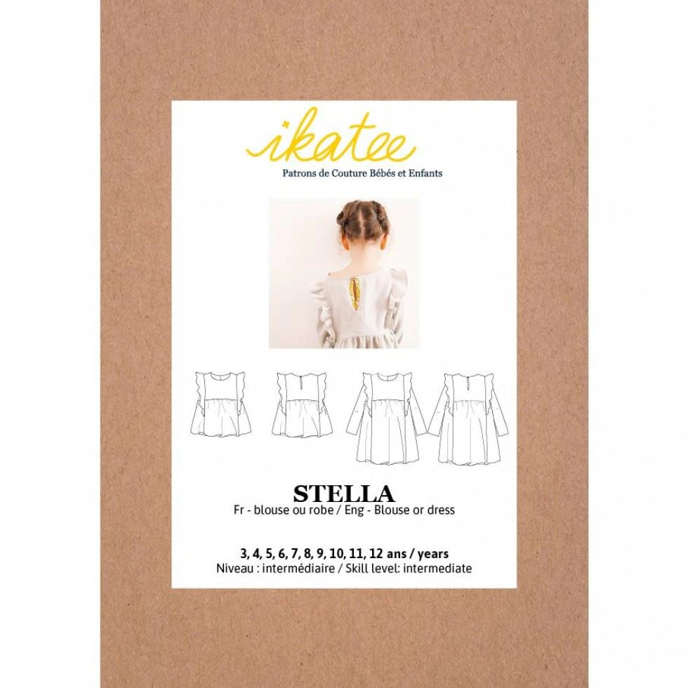 Ikatee Sewing Pattern Kids Stella Blouse & Dress
