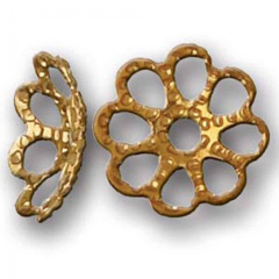 Trimits Gold Filigree Cap Findings (Value Pack Of 3)