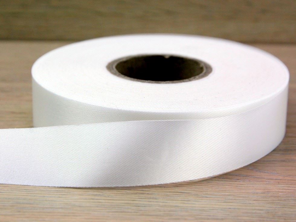 Budget Acetate Satin Ribbon White
 
