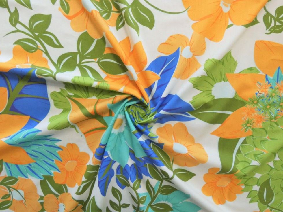 Lady Mcelroy Multicoloured Marlie Cotton Lawn Fabric
