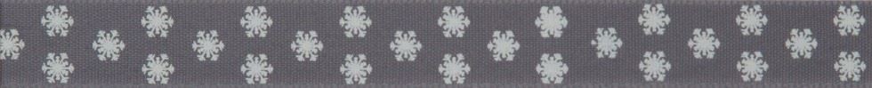 Berisfords Polka Flakes Ribbon Smoked Grey