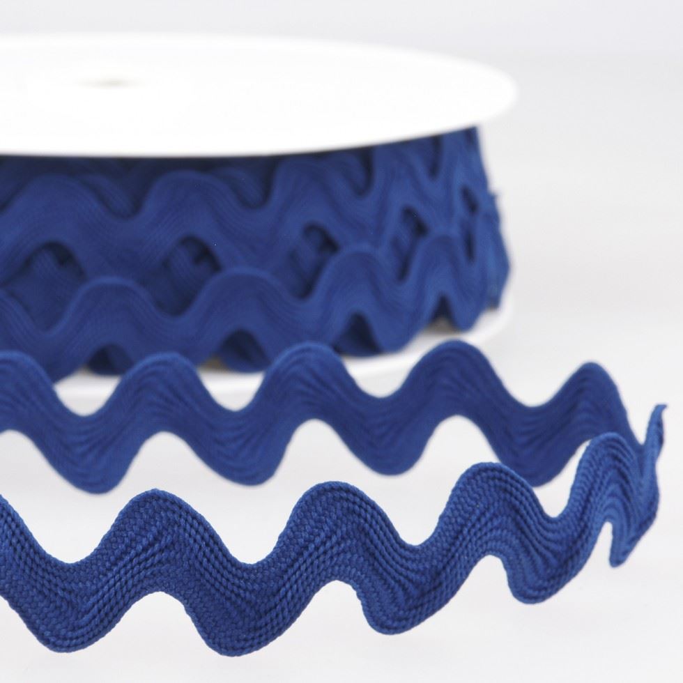 Stephanoise Ric Rac Trim Royal Blue