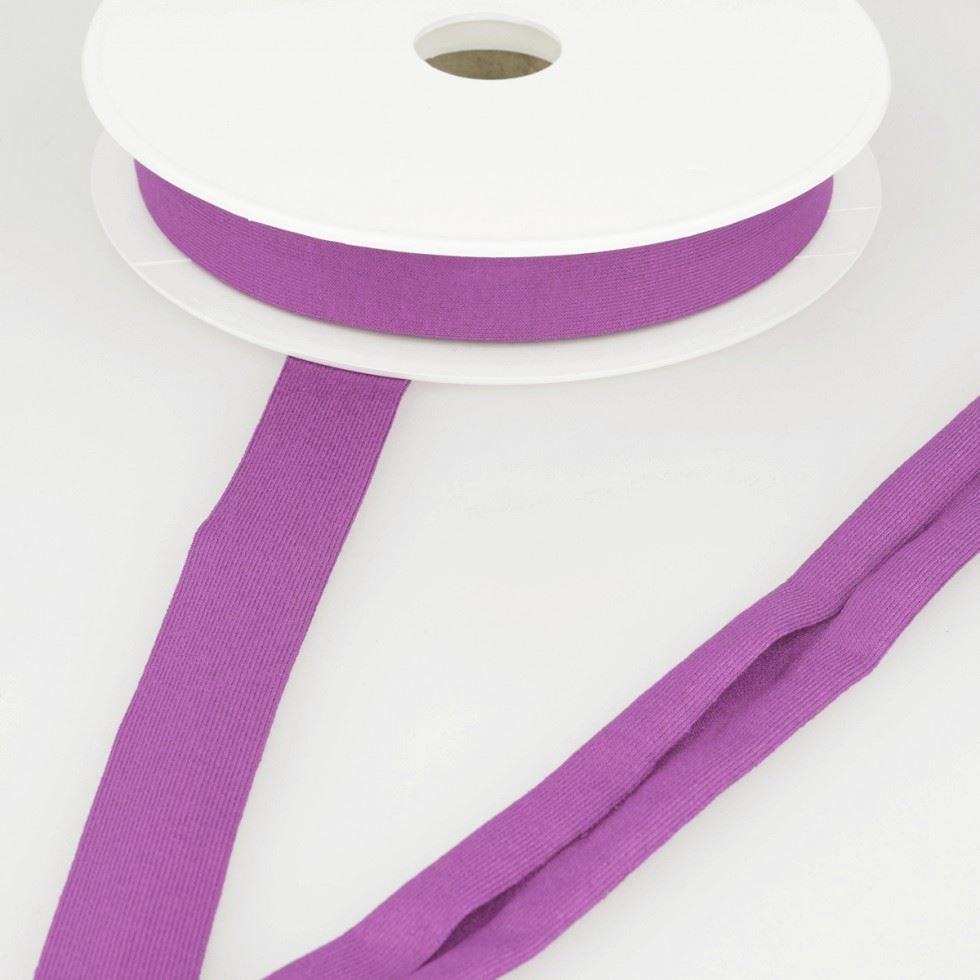 Stephanoise Viscose Jersey Bias Binding Tape Violet