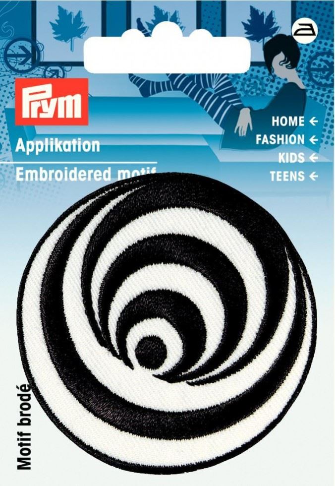 Prym Black/White Patch Motif Circles