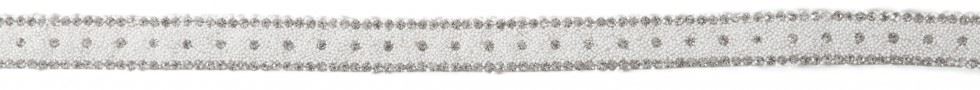 Essential Trimmings White Iron On Diamante Trim