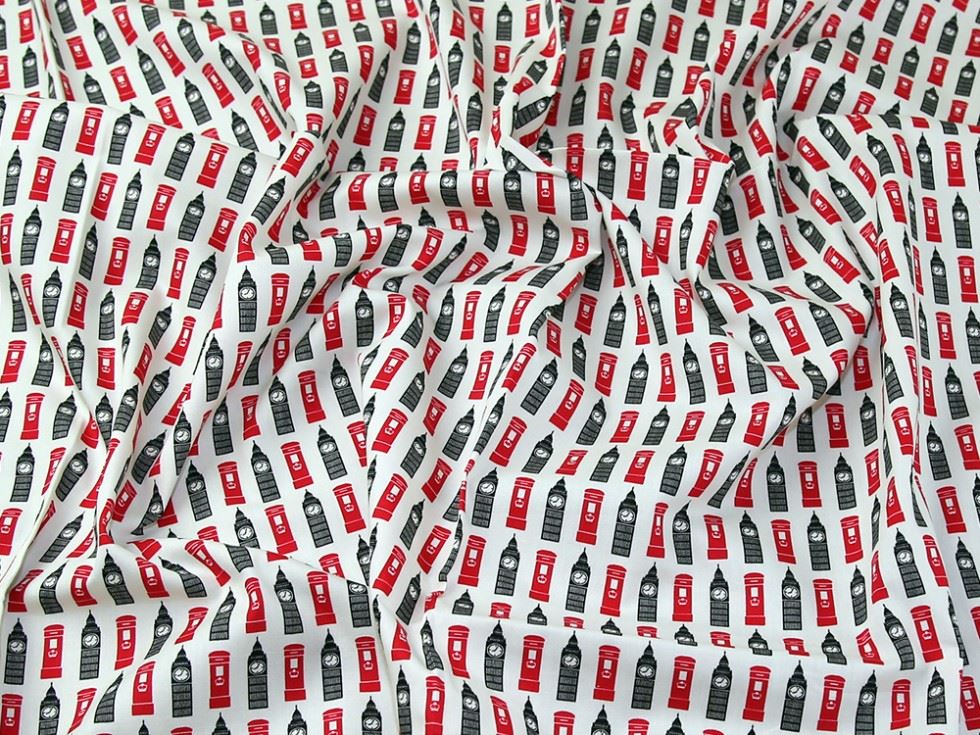 John Louden Ivory 100% Cotton Poplin Fabric