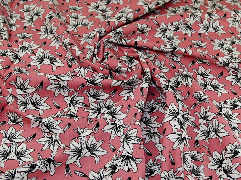 John Louden Pink Cotton Canvas Fabric
