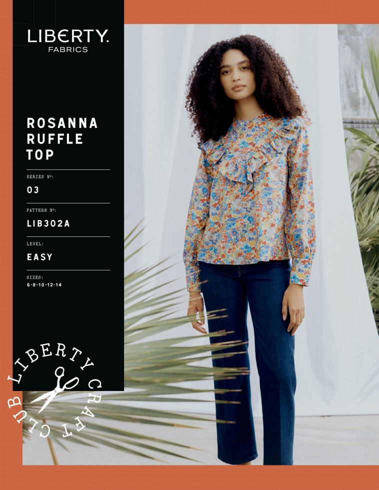 Liberty London Sewing Pattern Rosanna Ruffle Top