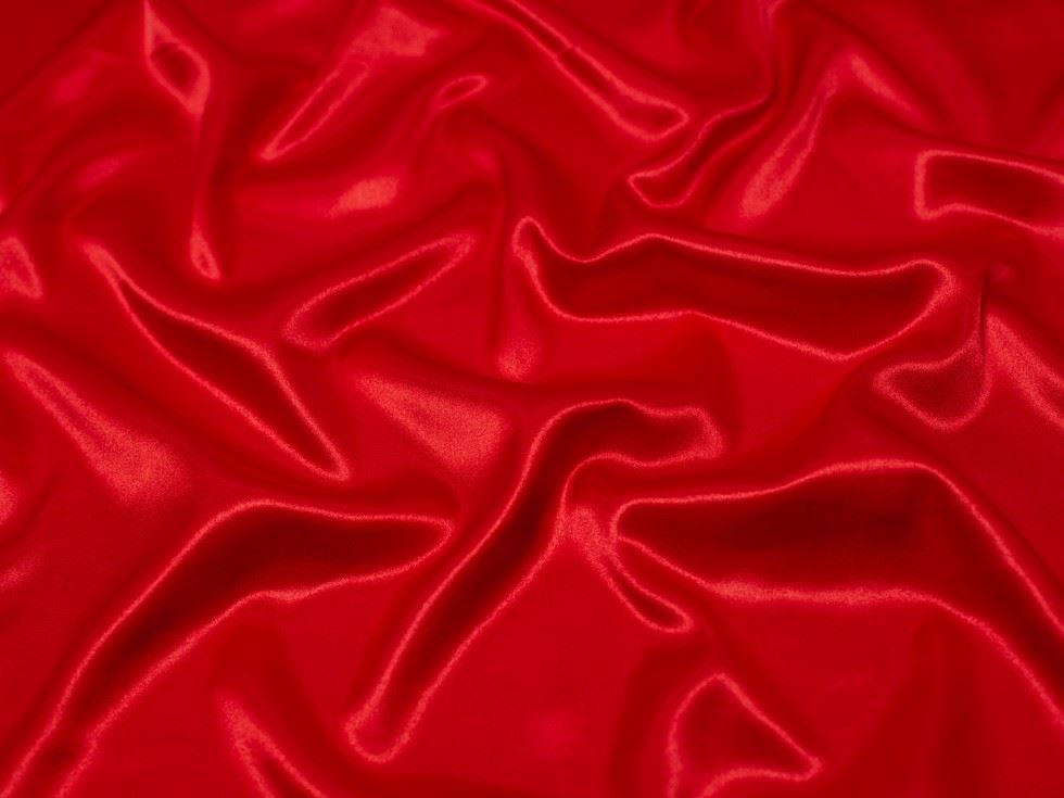 Minerva Core Range Red Stretch Woven Charmeuse Silky Satin Fabric
